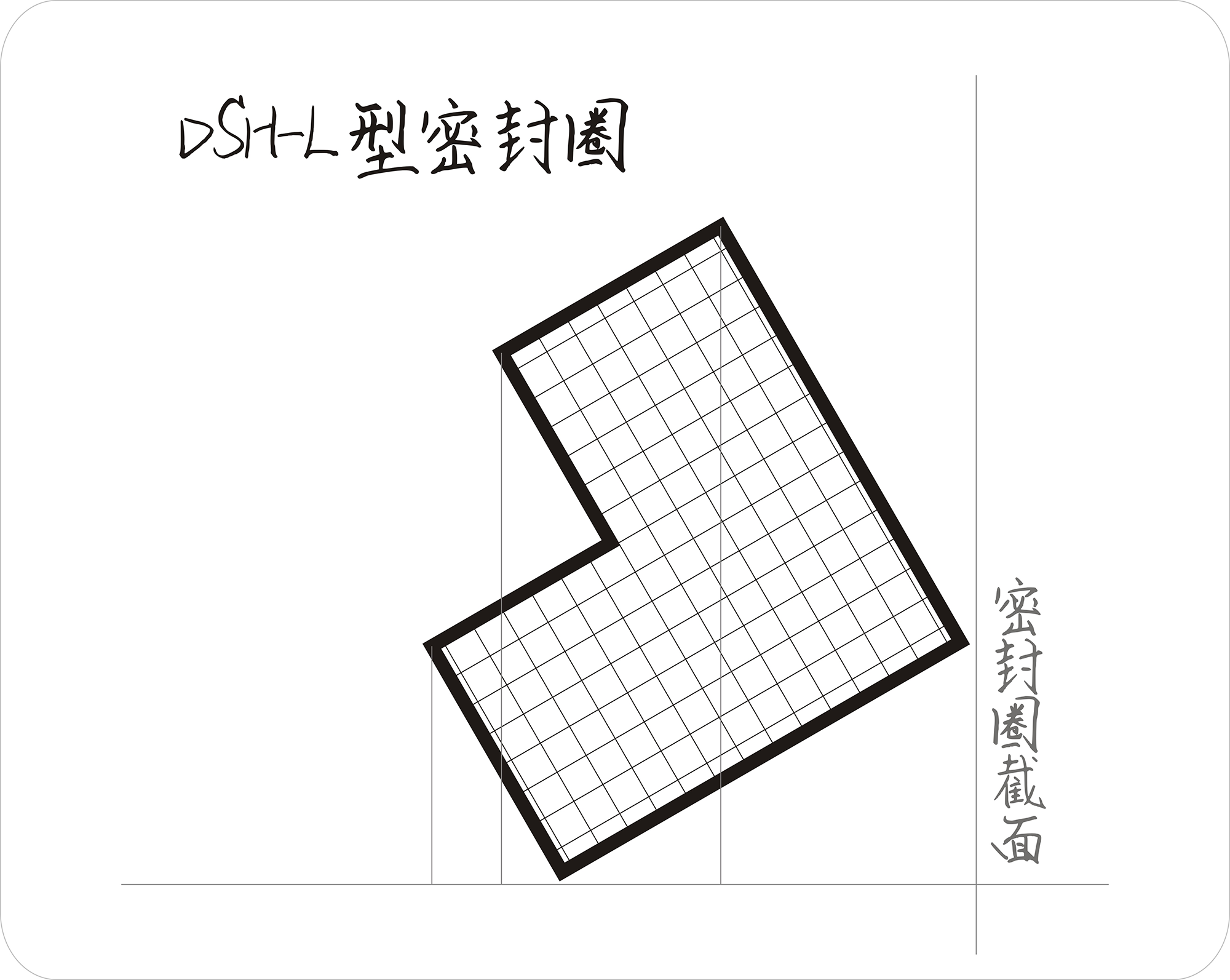 l型密封圈截面结构图